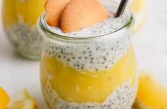 Protein Lemon Cream Chia Seed Pudding
